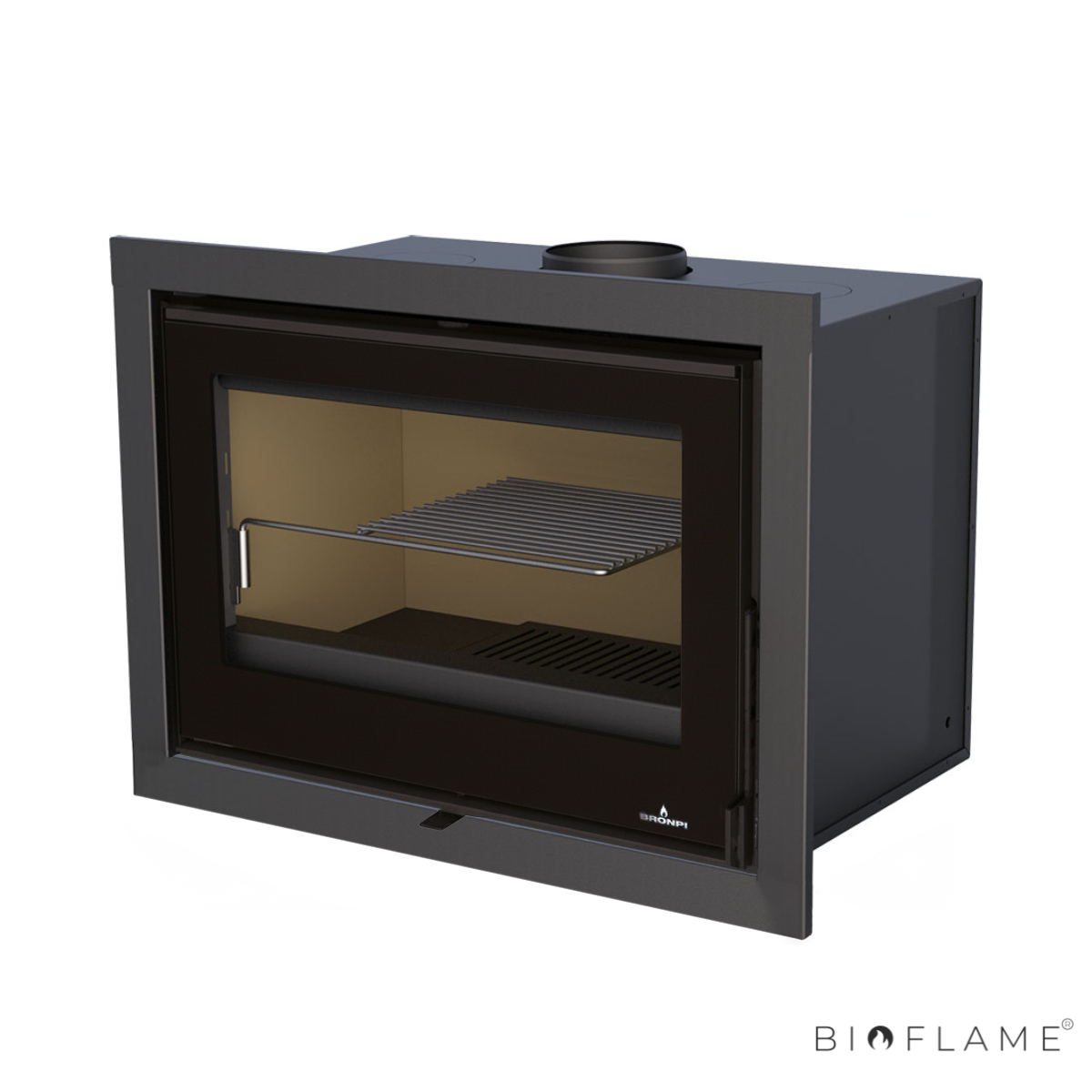 RECUPERADOR DE CALOR A LENHA COM VENTILAÇÃO CANALIZÁVEL - BRONPI RIOJA