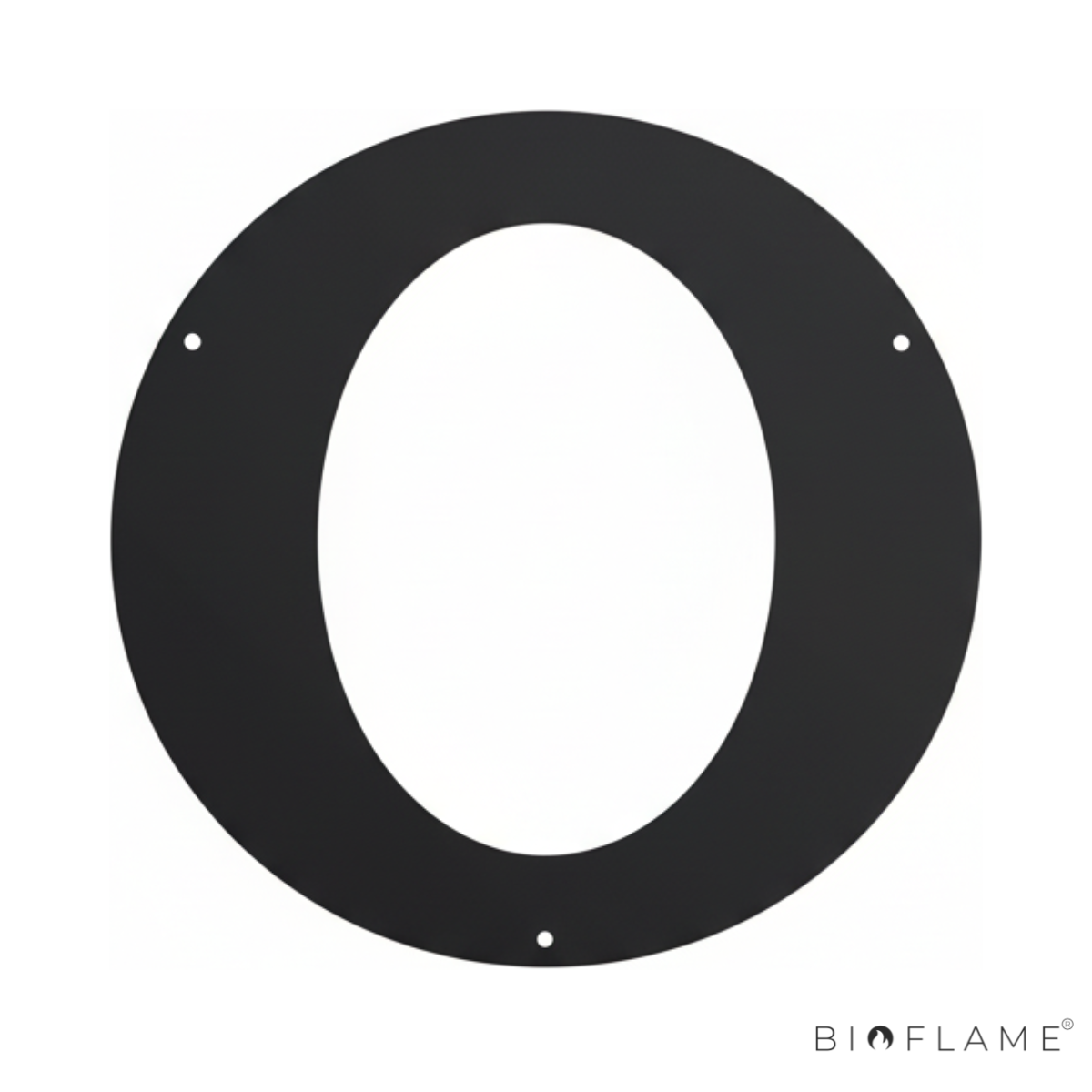 ANEL DE REMATE EM AÇO 2MM COM 3 FUROS COR PRETA - APROS