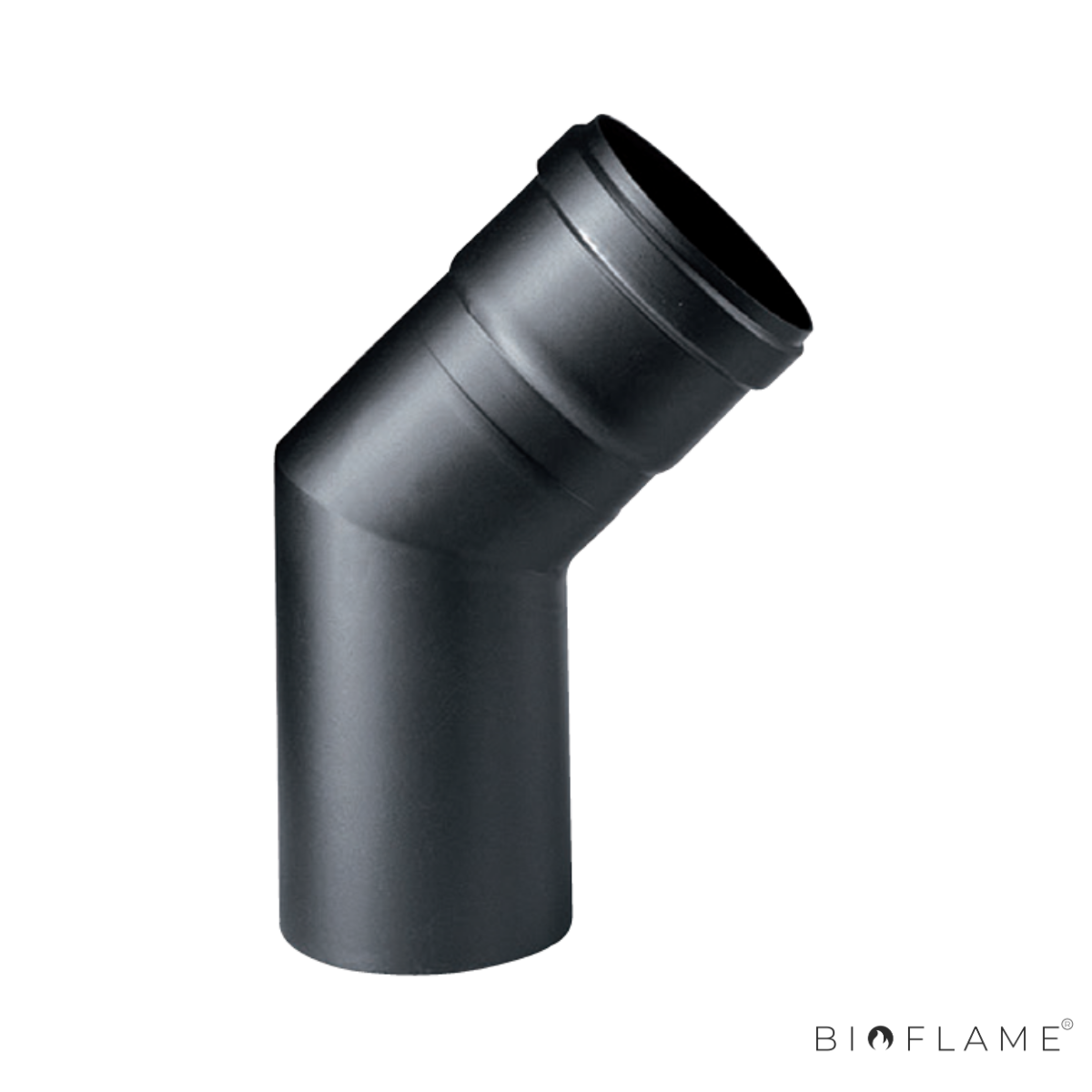 CURVA 45º AÇO 1,2MM COR PRETA - APROS Ø 80MM