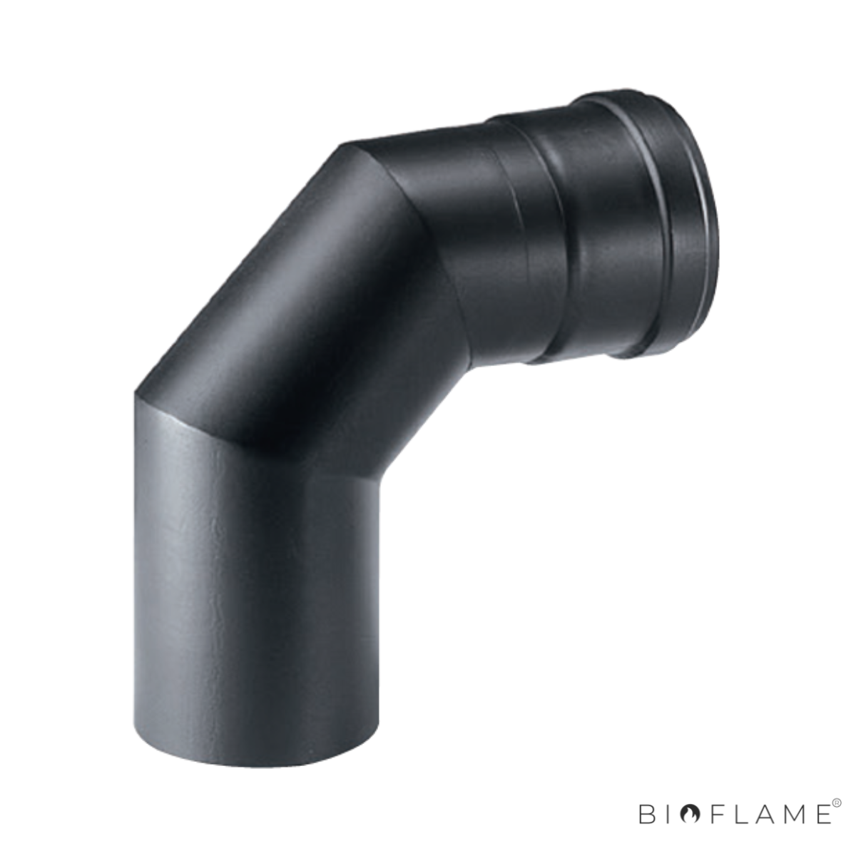 CURVA 90º AÇO 1,2MM COR PRETA - APROS Ø 80 MM