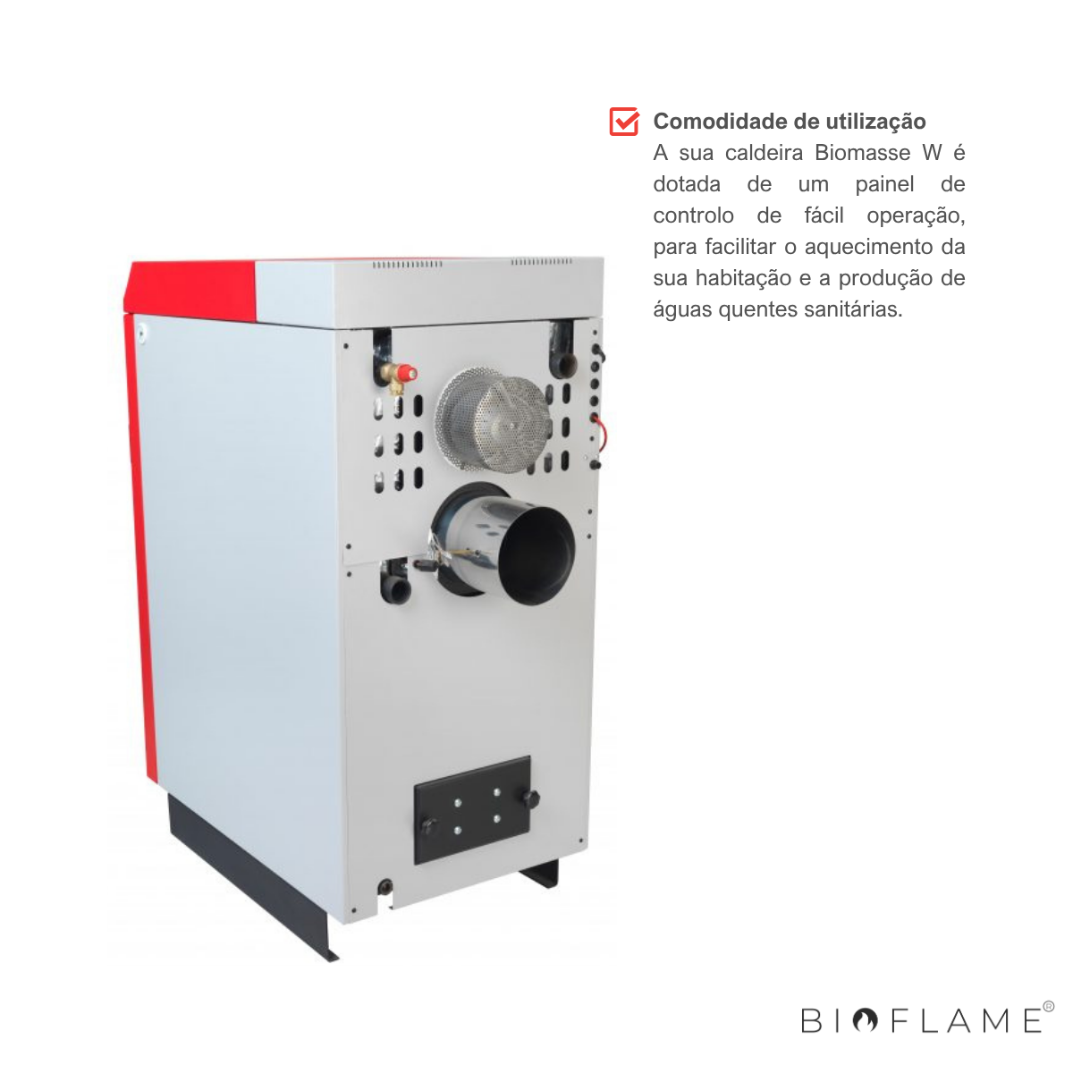 CALDEIRA A LENHA PARA AQUECIMENTO CENTRAL DE CHAMA INVERTIDA - TEK BIOMASSE W