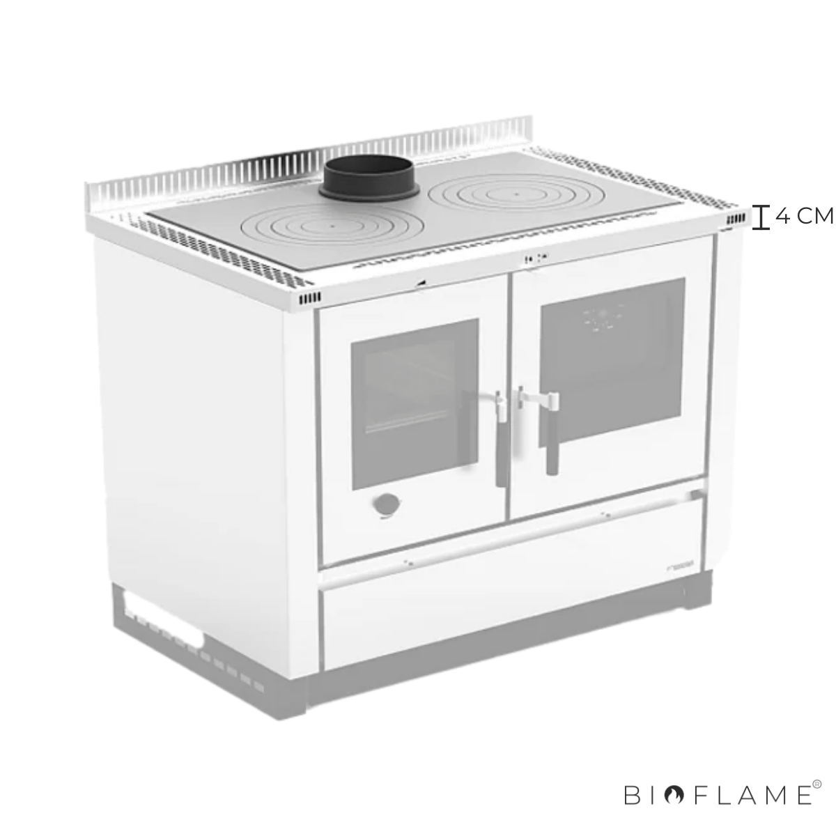 FOGÃO A LENHA - NORDICA EXTRAFLAME VENEZIA