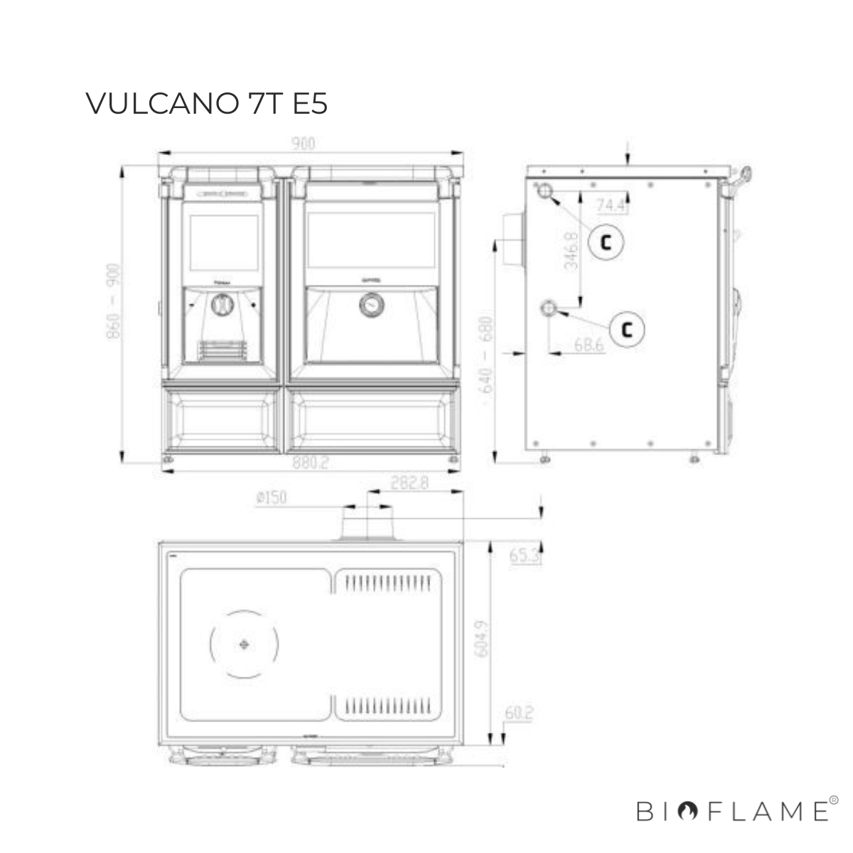 FOGÃO A LENHA - LACUNZA VULCANO