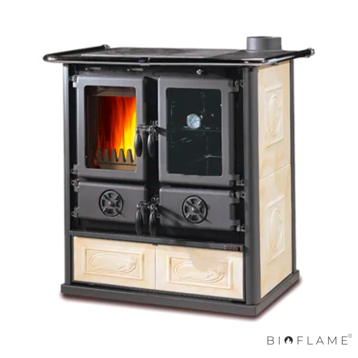 FOGÃO A LENHA - NORDICA EXTRAFLAME ROSETTA 5.0