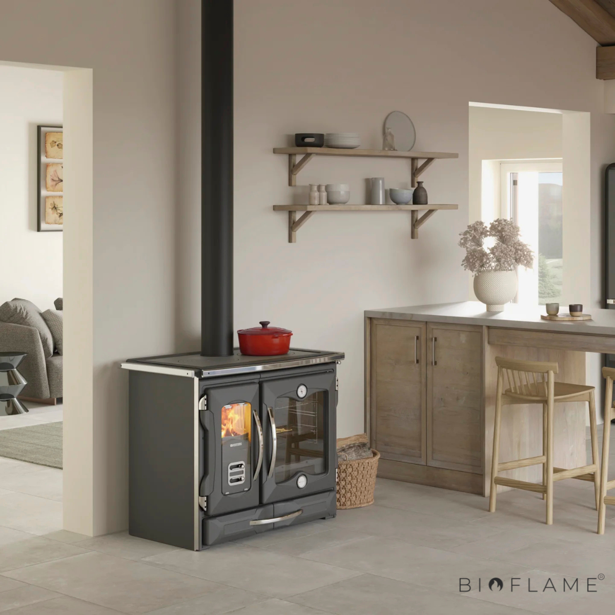 FOGÃO A LENHA - NORDICA EXTRAFLAME SUPREMA 4.0