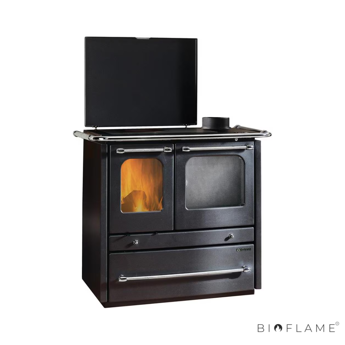 FOGÃO A LENHA PARA AQUECIMENTO CENTRAL - NORDICA EXTRAFLAME TERMOSOVRANA DSA