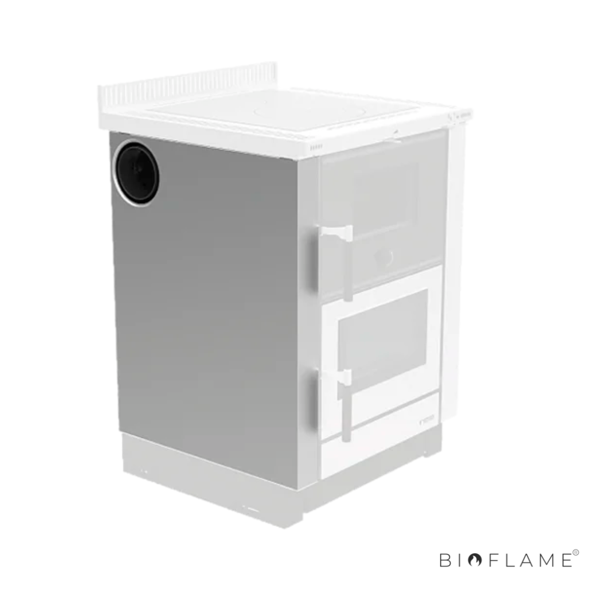 LATERAL PARA SAÍDA DE FUMOS DO FOGÃO A LENHA - NORDICA EXTRAFLAME