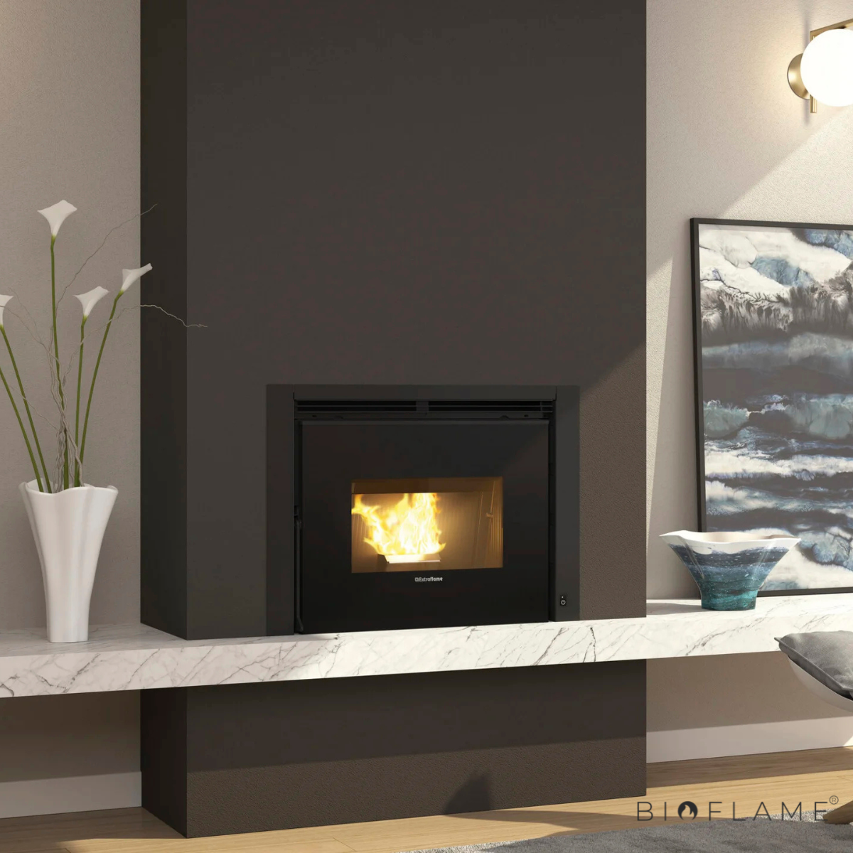 RECUPERADOR DE CALOR A PELLETS - NORDICA EXTRAFLAME COMFORT P70 AIR
