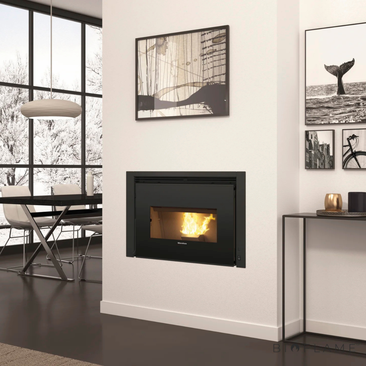 RECUPERADOR DE CALOR A PELLETS CANALIZÁVEL - NORDICA EXTRAFLAME COMFORT P85 PLUS