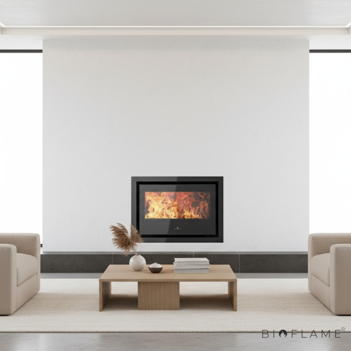 RECUPERADOR DE CALOR A LENHA COM VENTILAÇÃO CANALIZÁVEL - FOGO MONTANHA CLASSIC E801