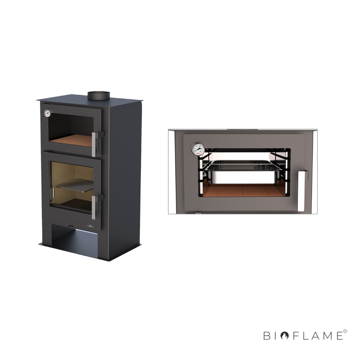 SALAMANDRA A LENHA - BRONPI GIJÓN-H COM FORNO