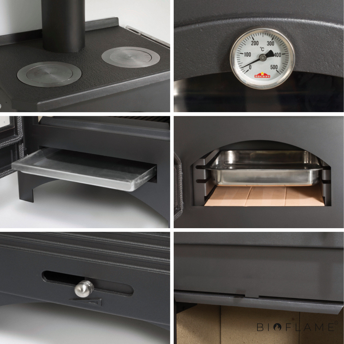SALAMANDRA A LENHA - BRONPI MONZA COM FORNO