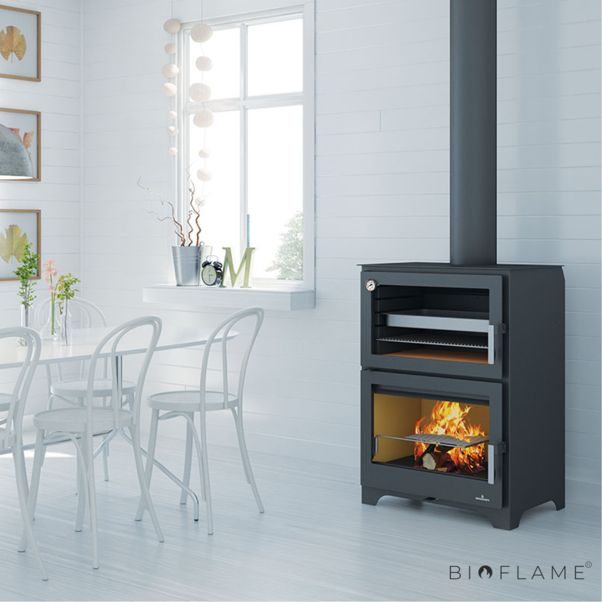 SALAMANDRA A LENHA - BRONPI MURANO COM FORNO