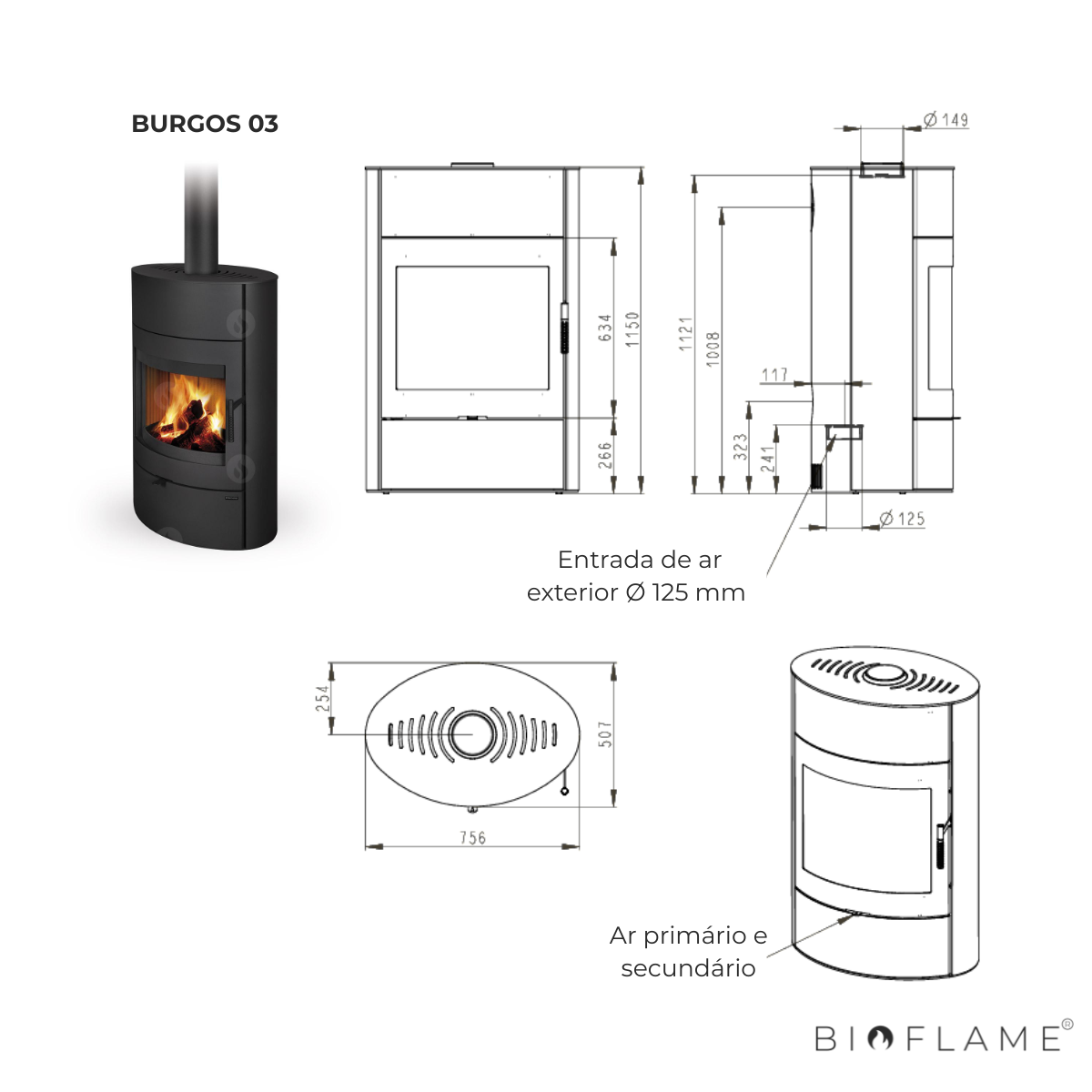 SALAMANDRA A LENHA - ROMOTOP BURGOS