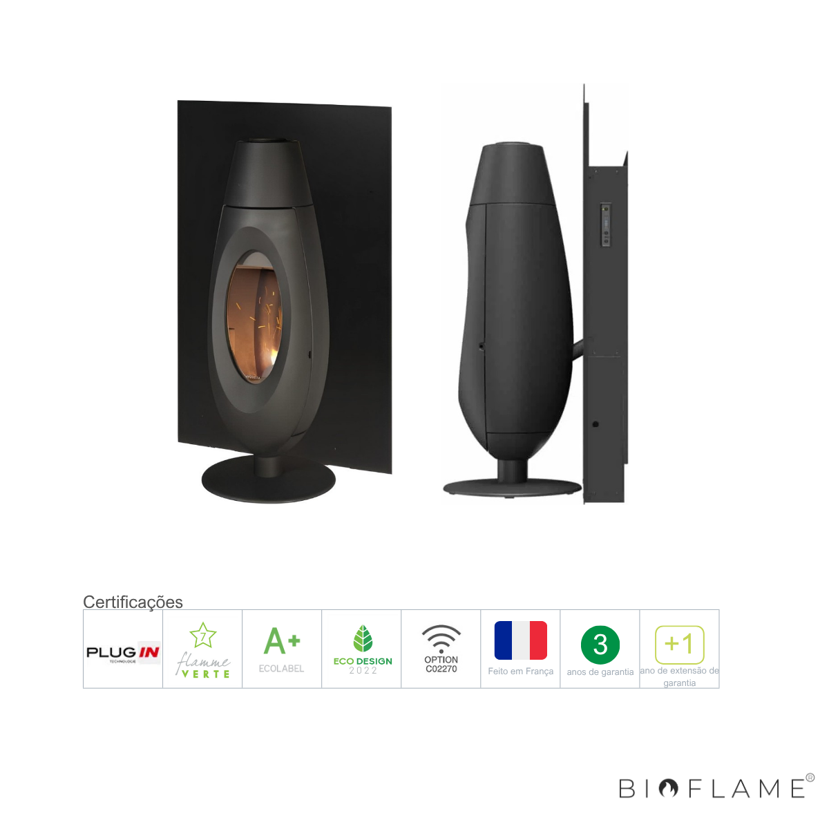SALAMANDRA A PELLETS - INVICTA OVE PLUG IN AUTO