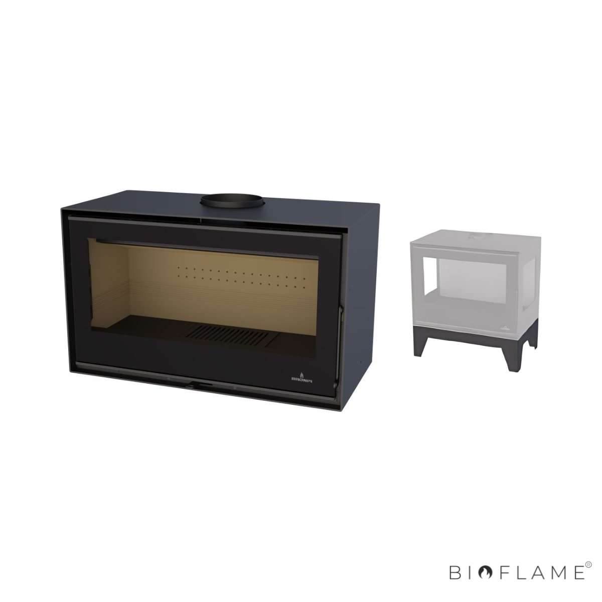 SALAMANDRA A LENHA COM VENTILAÇÃO - BRONPI BIMBA 70