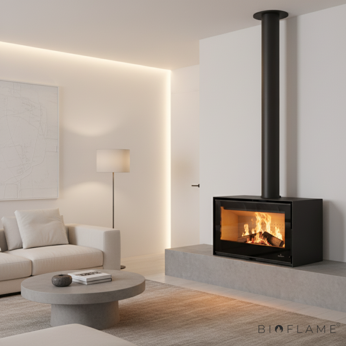 SALAMANDRA A LENHA COM VENTILAÇÃO - BRONPI BIMBA 70