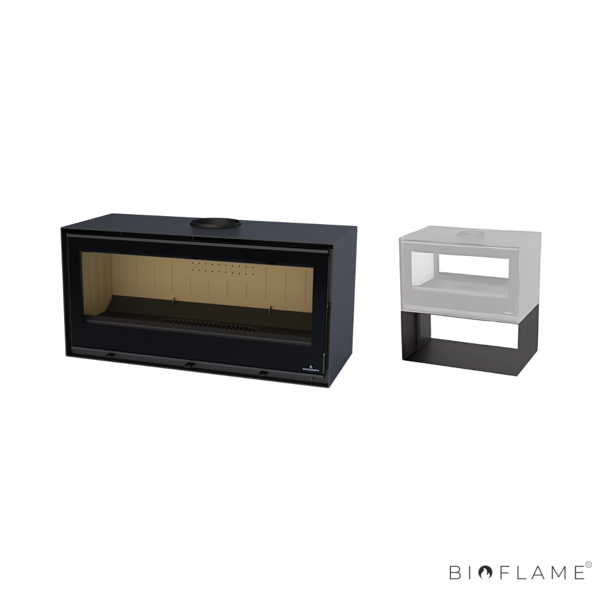 SALAMANDRA A LENHA - BRONPI CAIRO 110 BOX