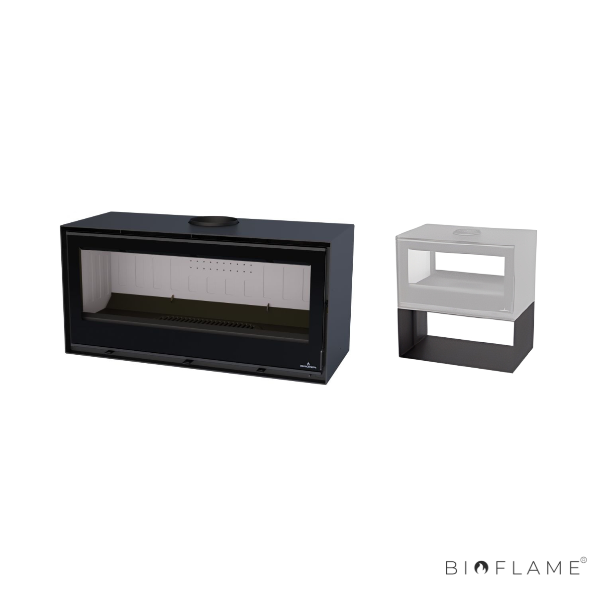 SALAMANDRA A LENHA - BRONPI CAIRO 110 BOX