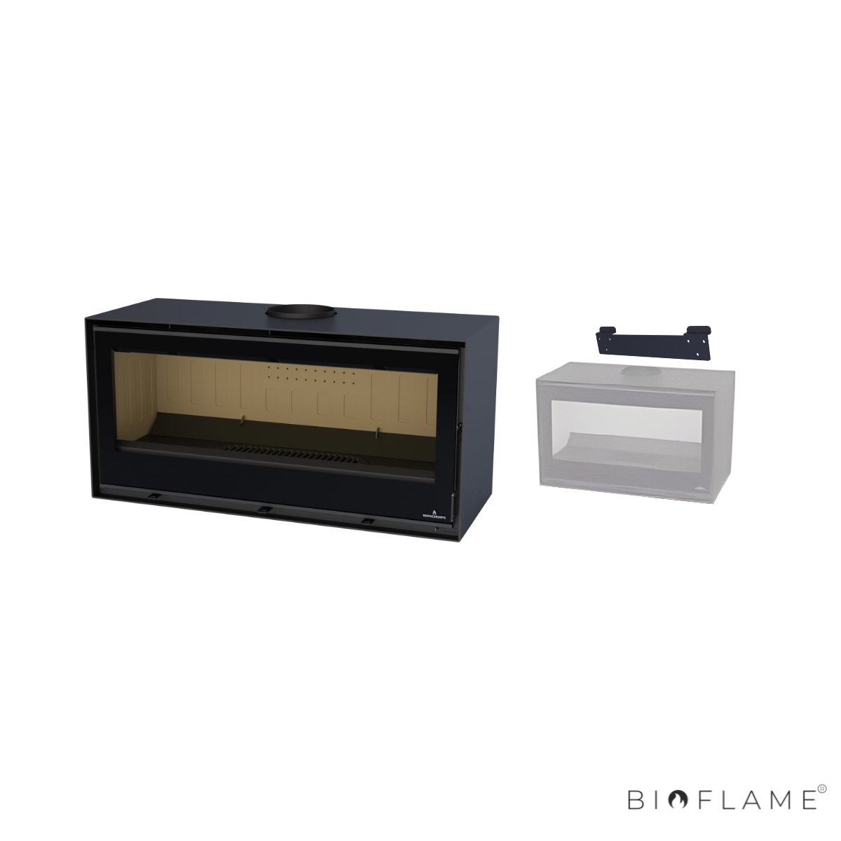 SALAMANDRA A LENHA - BRONPI CAIRO 110 BOX