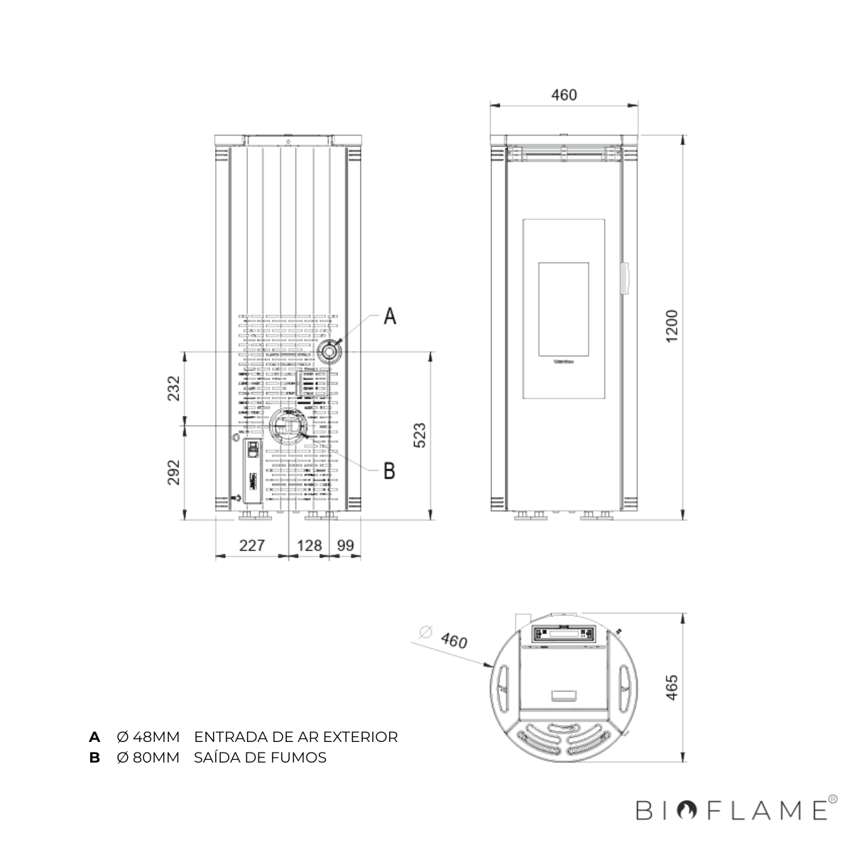SALAMANDRA A PELLETS - NORDICA EXTRAFLAME AMIKA