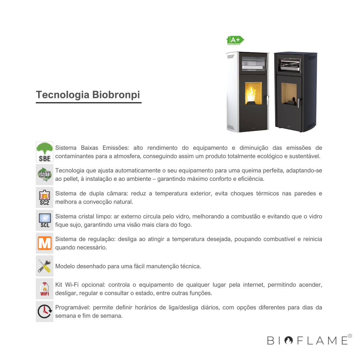 SALAMANDRA A PELLETS - BIOBRONPI NOA FORNO
