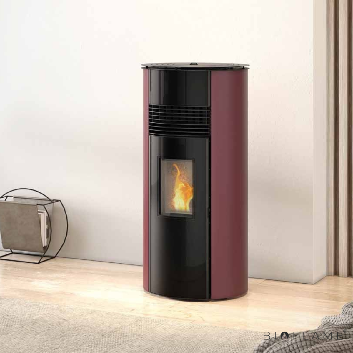 SALAMANDRA A PELLETS CANALIZÁVEL - SOLZAIMA AMAZON 9 KW