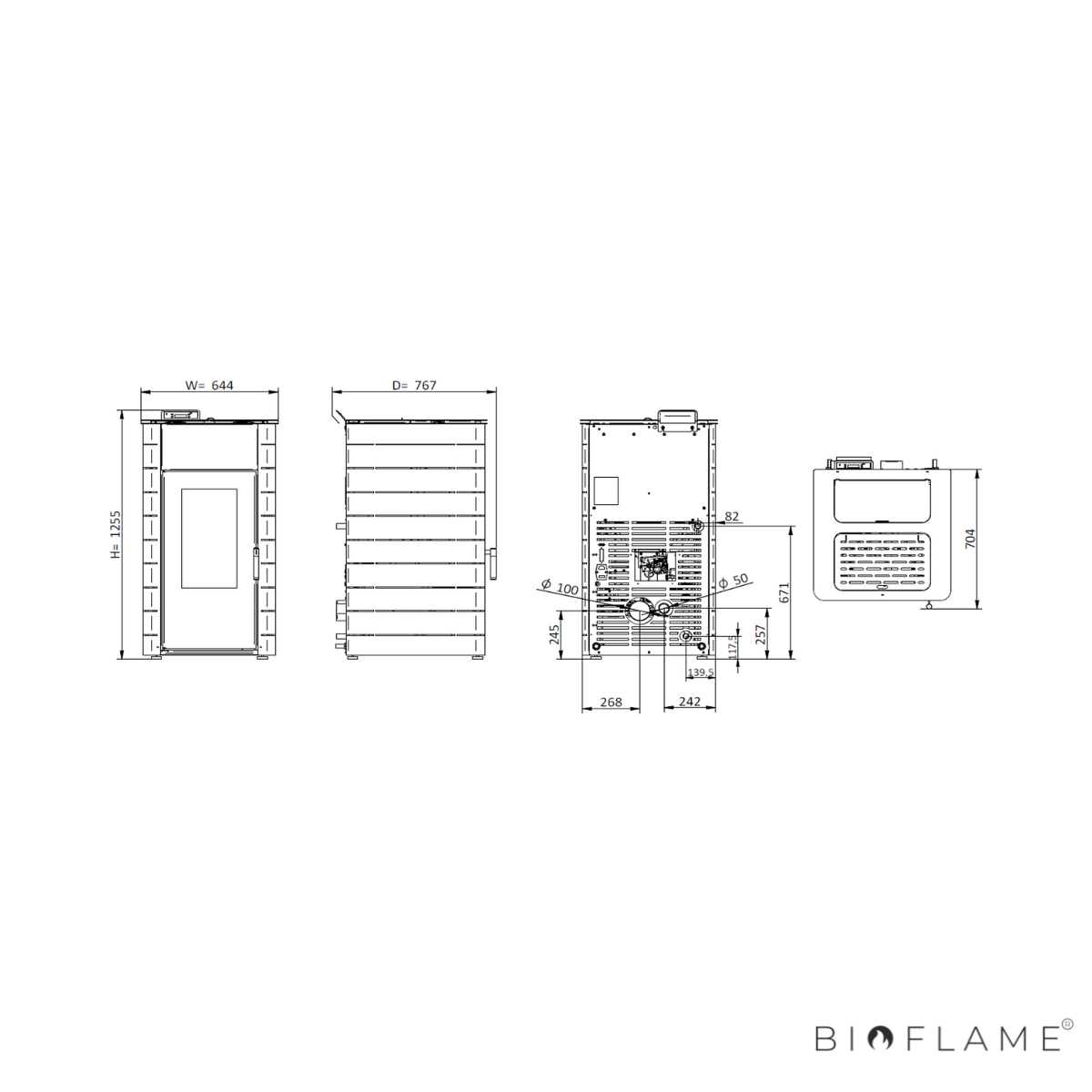 SALAMANDRA A PELLETS PARA AQUECIMENTO CENTRAL - SOLZAIMA HIDRO HIMALAIA 23 KW