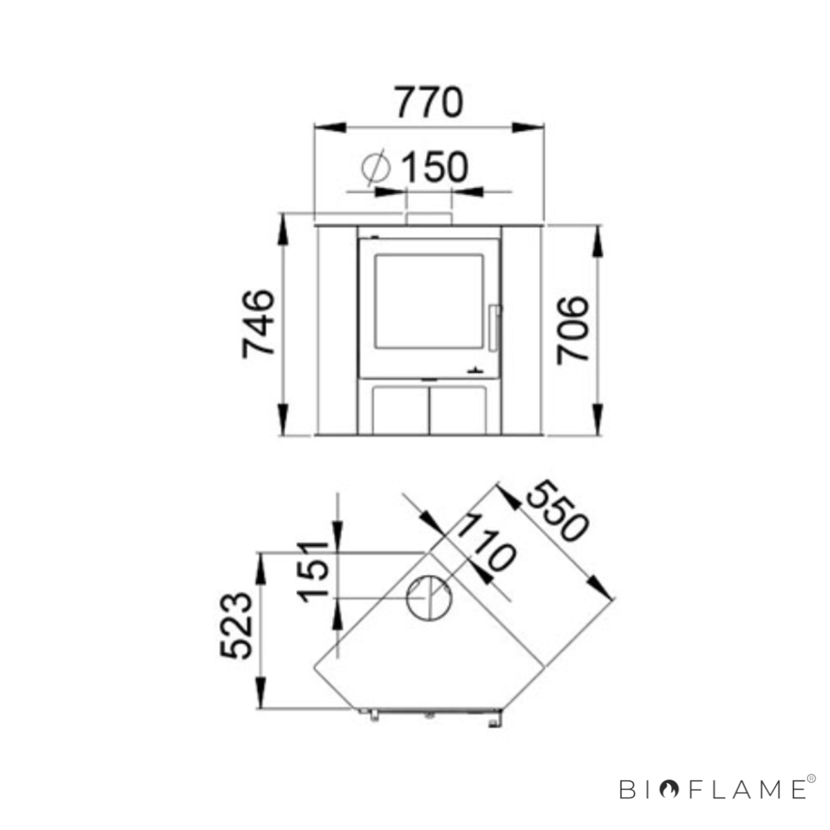 SALAMANDRA A LENHA - BRONPI LERMA CANTO