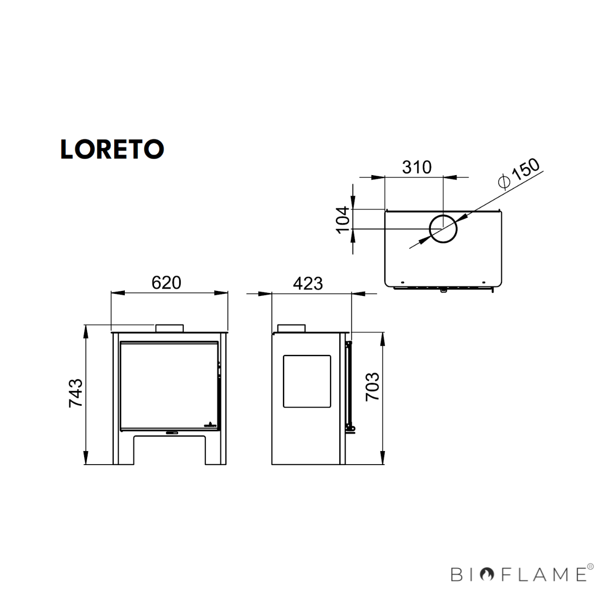 SALAMANDRA A LENHA - BRONPI LORETO