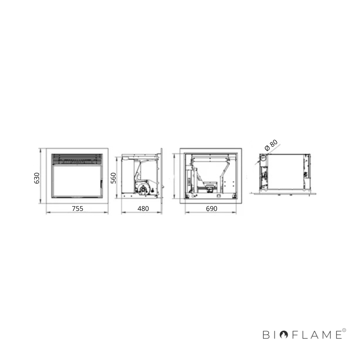RECUPERADOR DE CALOR A PELLETS - MORETTI DESIGN SLOT FLAT A12