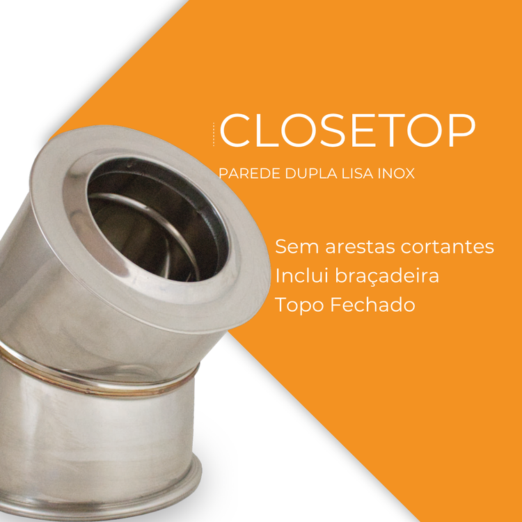 Tubagem em Inox Duplo - VM Chaminés Closetop