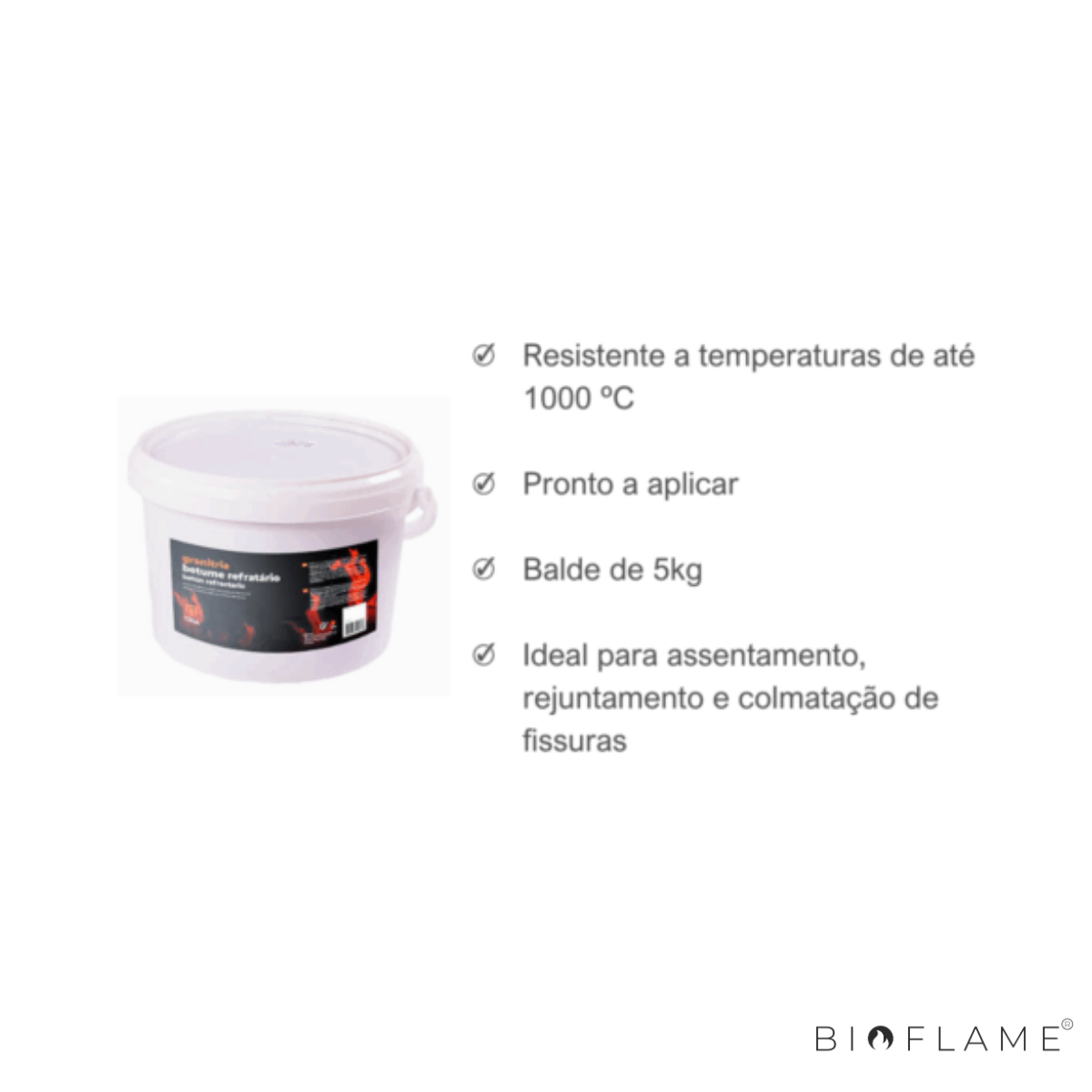BETUME REFRATÁRIO GRANITRIA TRIA - 5KG