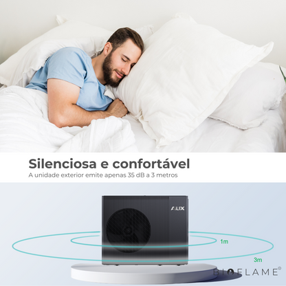 BOMBA DE CALOR PARA AQUECIMENTO CENTRAL - AUX R290 MONOBLOCO