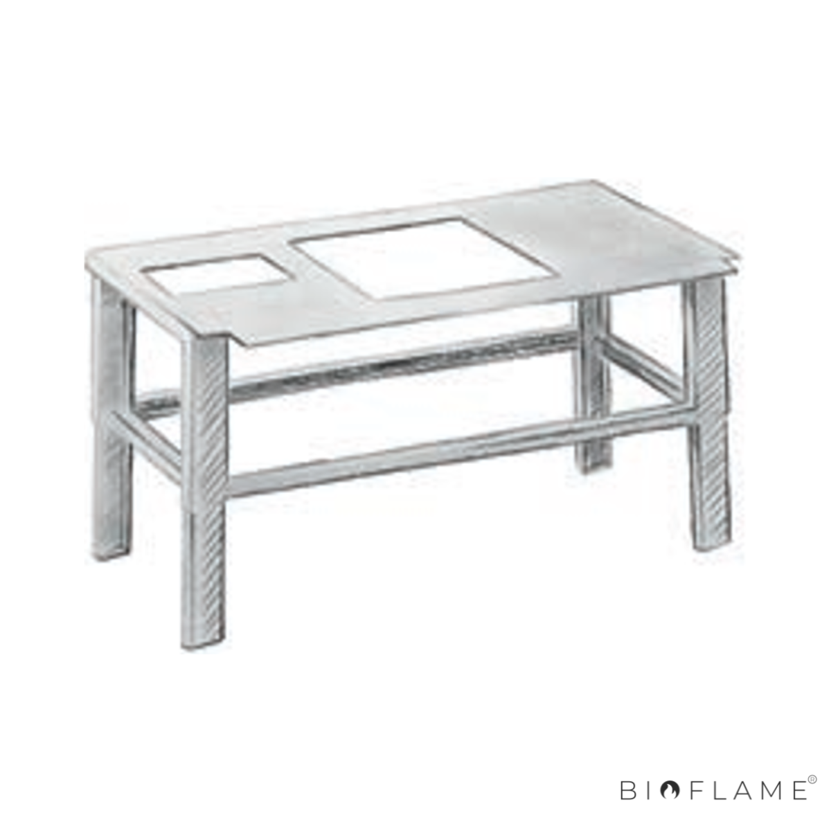 MESA DE APOIO FOGO MONTANHA