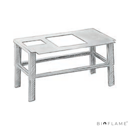 MESA DE APOIO FOGO MONTANHA