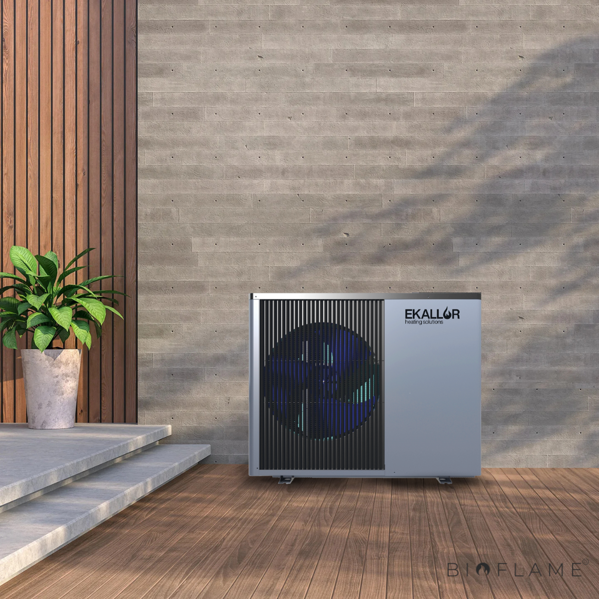 BOMBA DE CALOR PARA AQUECIMENTO CENTRAL - EKALLOR MONOBLOCO INVERTER R290