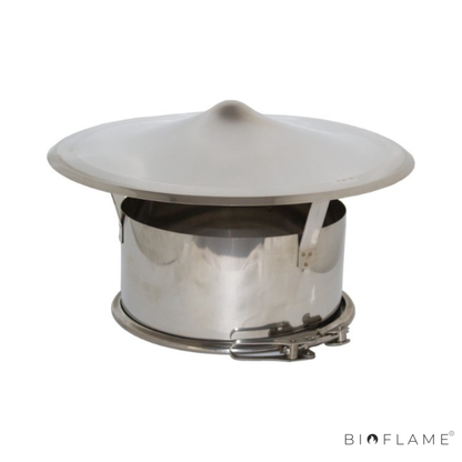 CHAPÉU CHINÊS PARA TUBO DUPLO COM BRAÇADEIRA - CLOSETOP