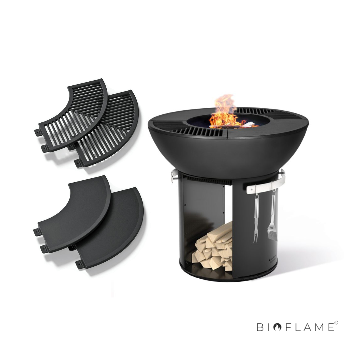 CHURRASQUERIA - HERGOM FIREPIT COM BASE ALTA
