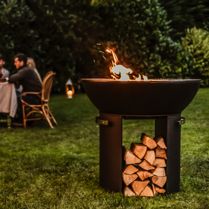 CHURRASQUERIA - HERGOM FIREPIT COM BASE ALTA