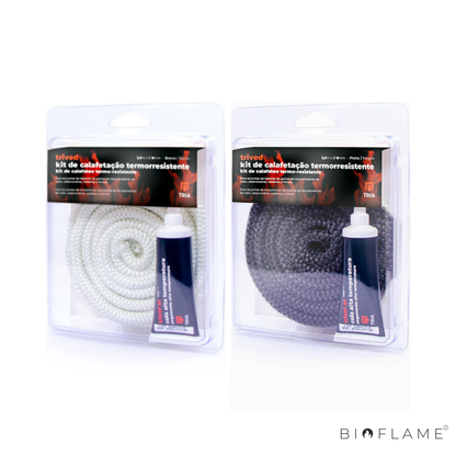 CORDÃO DE CALAFETAÇÃO PARA RECUPERADOR E SALAMANDRA - TRIA KIT CORDÃO E COLA