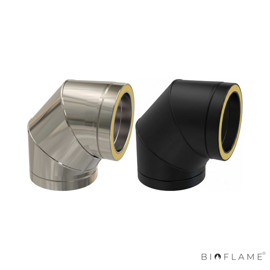 CURVA 90º INOX PAREDE DUPLA COM ABRAÇADEIRA - CONVESA