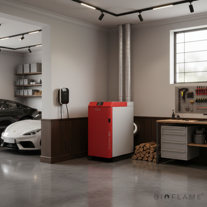 CALDEIRA A LENHA PARA AQUECIMENTO CENTRAL DE CHAMA INVERTIDA - TEK BIOMASSE W