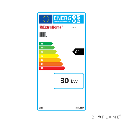 CALDEIRA A PELLETS PARA AQUECIMENTO CENTRAL - NORDICA EXTRAFLAME PK 30