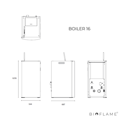 CALDEIRA A PELLETS PARA AQUECIMENTO CENTRAL - ARTEL BOILER 16