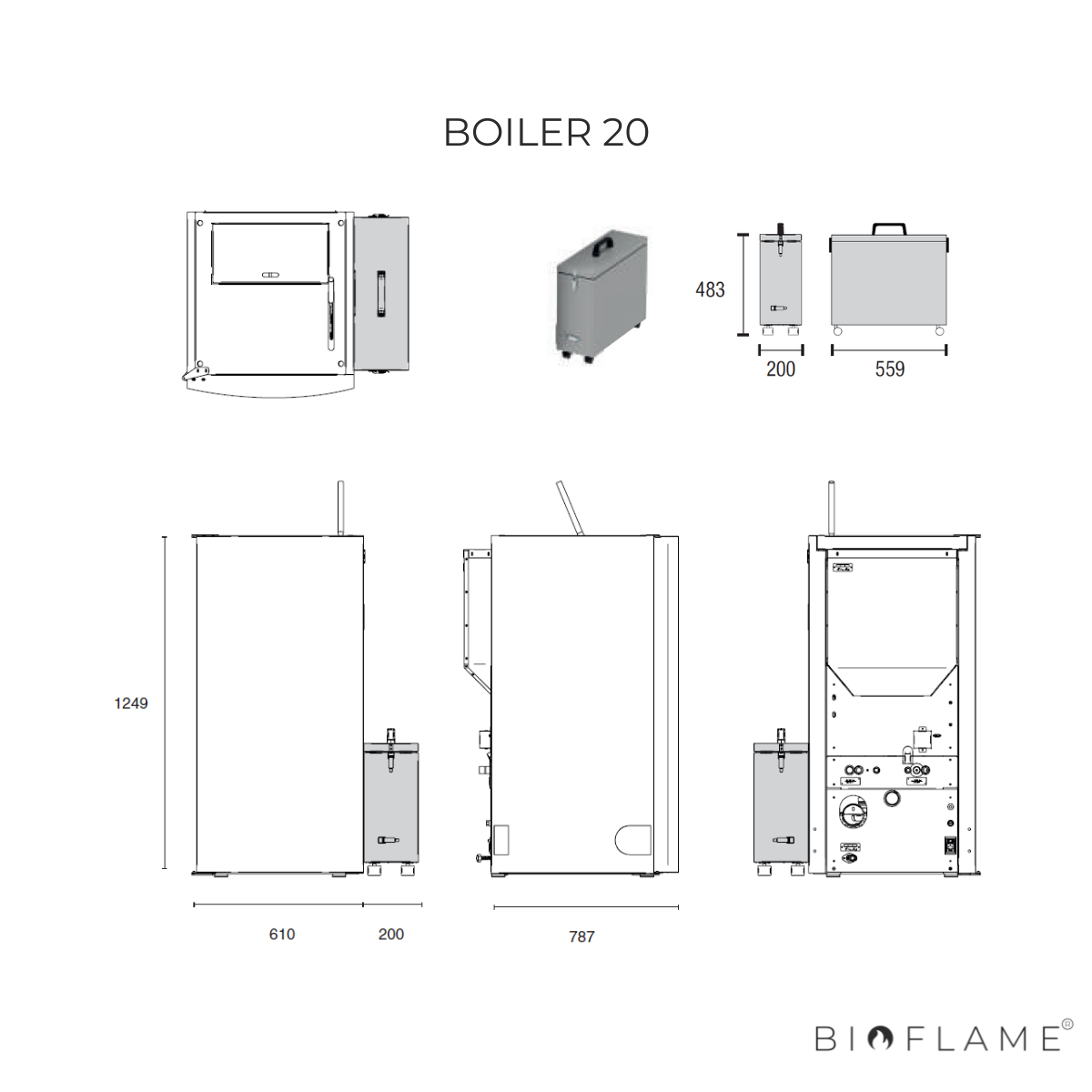 CALDEIRA A PELLETS PARA AQUECIMENTO CENTRAL - ARTEL BOILER 20