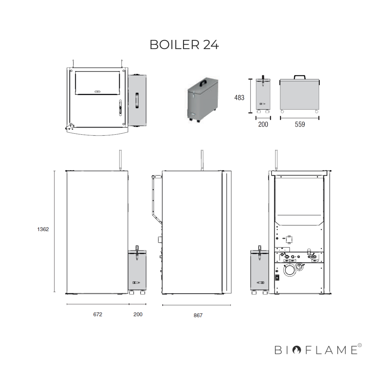 CALDEIRA A PELLETS PARA AQUECIMENTO CENTRAL - ARTEL BOILER 24