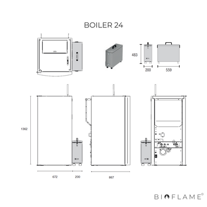 CALDEIRA A PELLETS PARA AQUECIMENTO CENTRAL - ARTEL BOILER 24