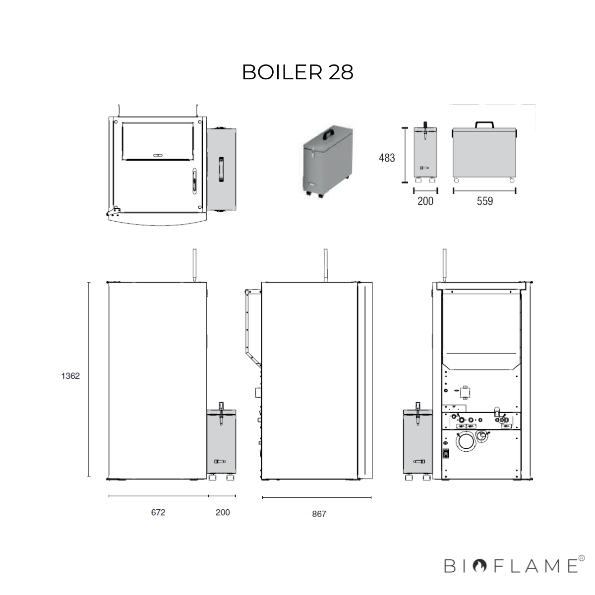 CALDEIRA A PELLETS PARA AQUECIMENTO CENTRAL - ARTEL BOILER 28