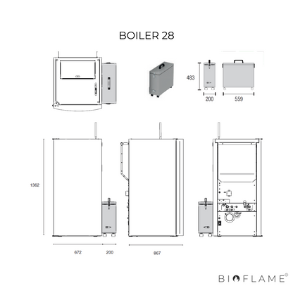 CALDEIRA A PELLETS PARA AQUECIMENTO CENTRAL - ARTEL BOILER 28